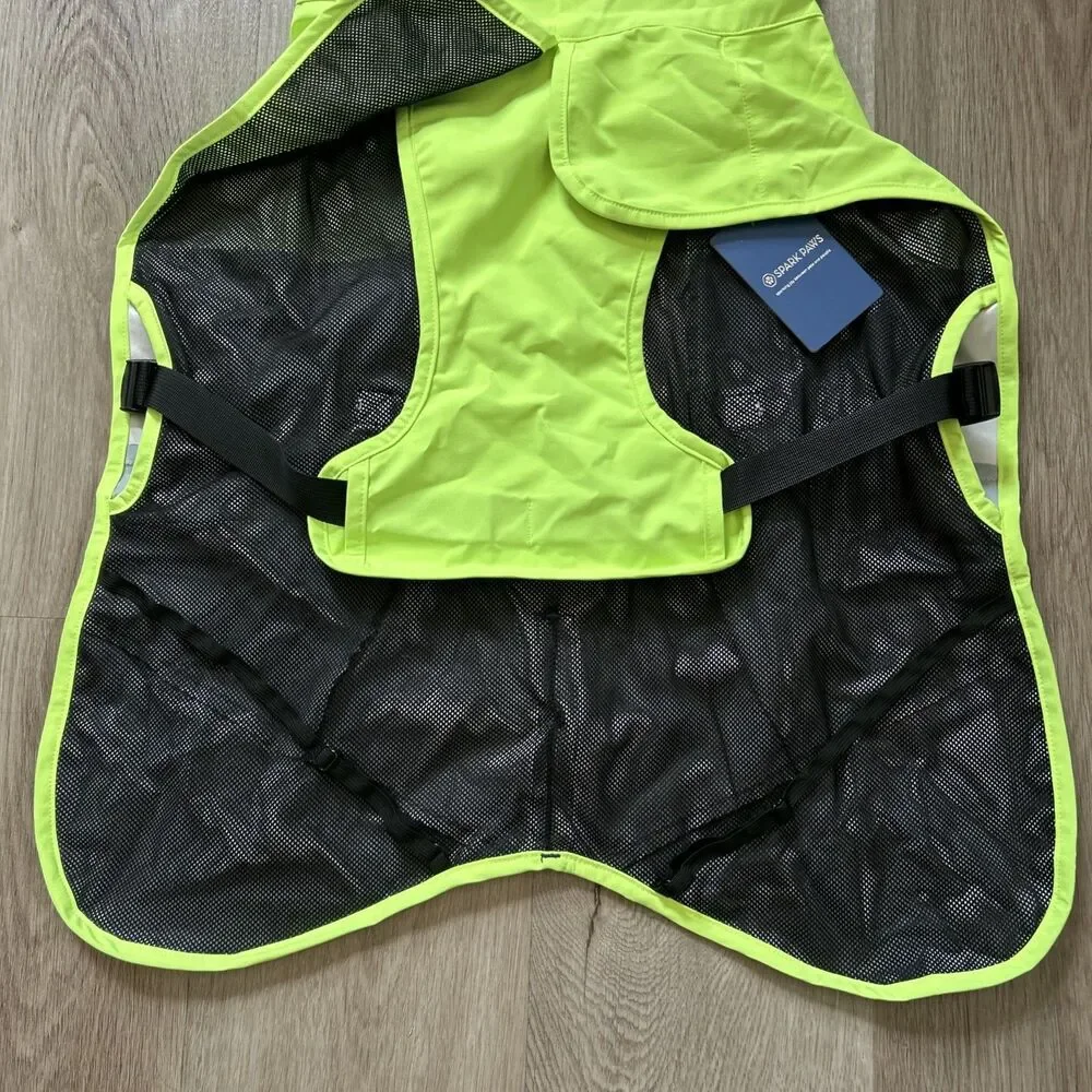 Spark Paws Dog Raincoat 2XL Waterproof Windproof Rain Jacket Reflective NEW